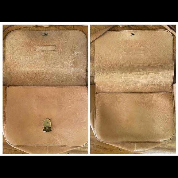 Madewell Abroad Shoulder Crossbody Leather Bag Camel - Picture 7 of 9